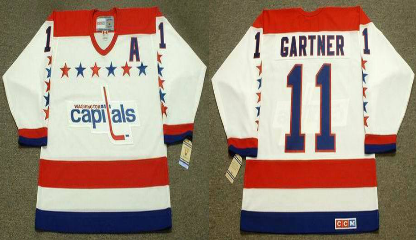 2019 Men Washington Capitals 11 Gartner white CCM NHL jerseys